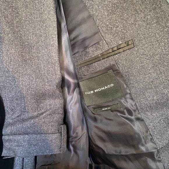 Club Monaco Grant Dark Navy/Gray Wool Suit